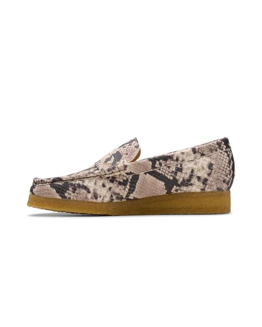 Clarks Black Wallabee Loafer Snake Leather" 26178222"