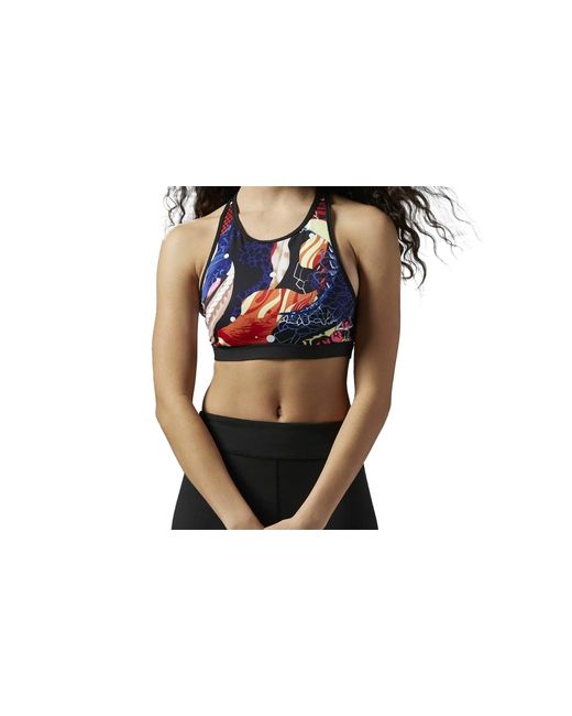 Reebok Black Yoga Graffiti Bra S93805"