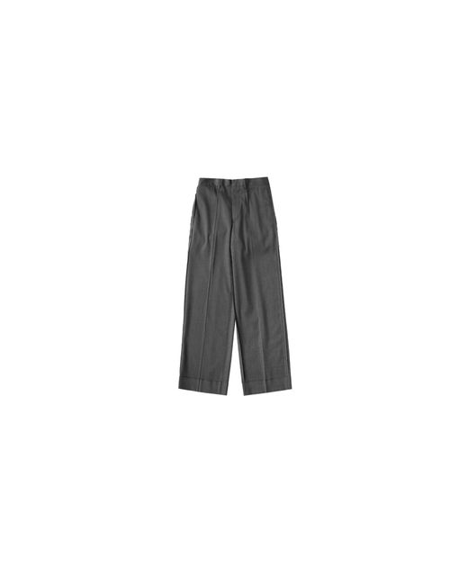 MM6 by Maison Margiela Black Tailored Wool Pants "Dark Melange" Sh0Ka0047S47848860M" for men
