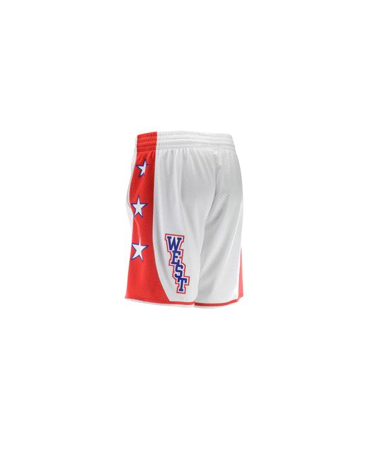 Mitchell & Ness Black All Star West Shorts "Nba All Star 2004" Smsh4406 Asw04Pppwhit" for men