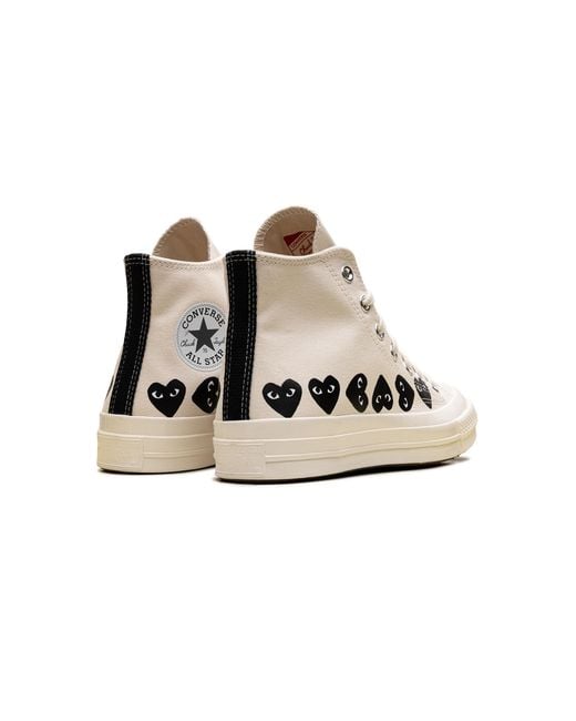 Converse Black Chuck Taylor All Star 70 Hi "Comme Des Garcons Play Multi-Heart Milk" Az K127 001" for men