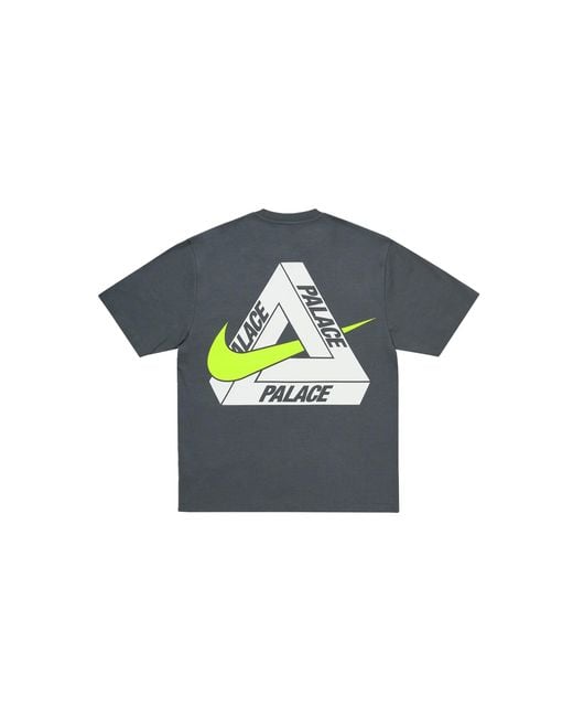 Palace Black Nike Tri Swoosh T-Shirt "Charcoal" P0065" for men