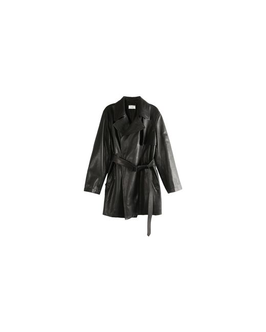 The Row Black Siempra Coat "Blk" 10496-L640 Blk"