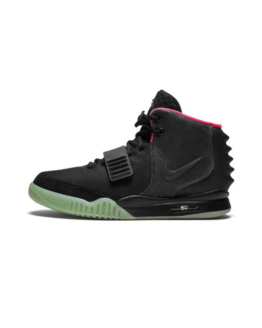 Nike Black Air Yeezy 2 Nrg 'solar Red' Shoes - Size 10 for men