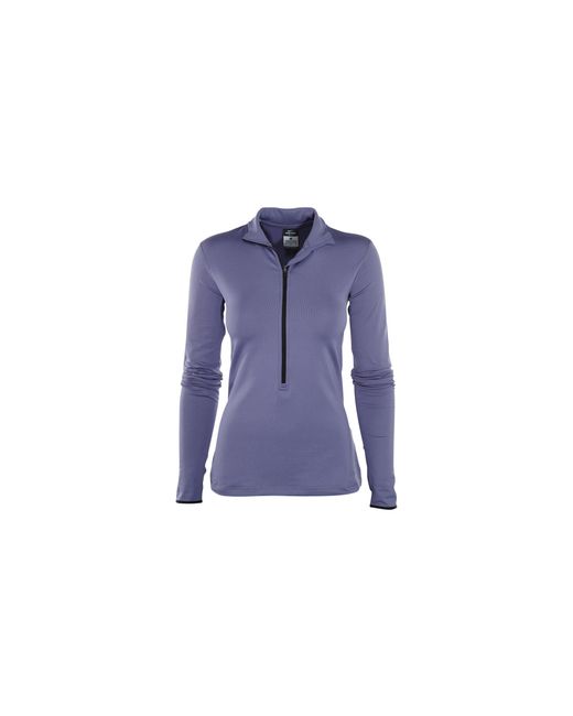 Nike Blue Pro Hyperwarm Fitted Half Zip 3.0 Top 620440 564"