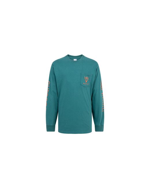Supreme Green South2 West8 L/S Pocket T-Shirt "Ss21" Su10675"