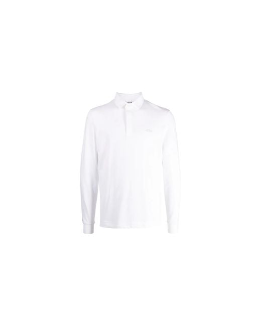 Lacoste Black Smart Paris Long Sleeve Stretch Cotton Polo Ph2481 51 001" for men