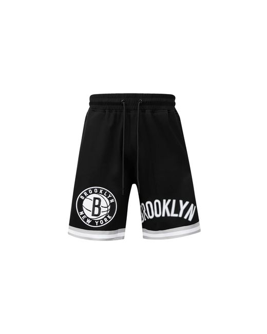 Pro Standard Black Nba Brooklyn Nets Pro Team Shorts Bbn351968 Blk" for men
