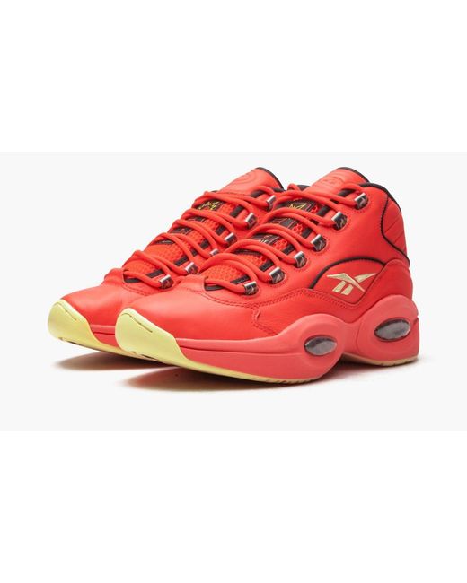 reebok question mid hot ones