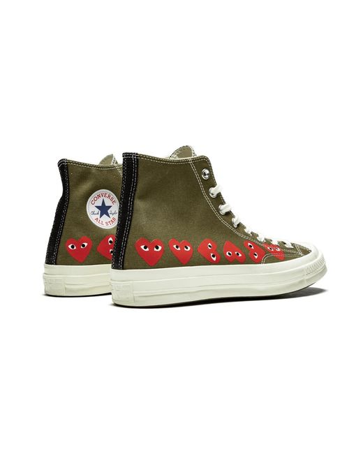 Converse Black Chuck 70 Hi "Comme Des Garcons Play Multi Hearts" 162973C" for men
