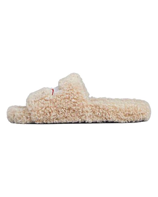Balenciaga Black Furry Slide "Fake Shearl Political" 654261 W2Do1 9796" for men