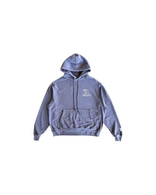 GALLERY DEPT. Blue French Logo Hoodie & Gd239" for men