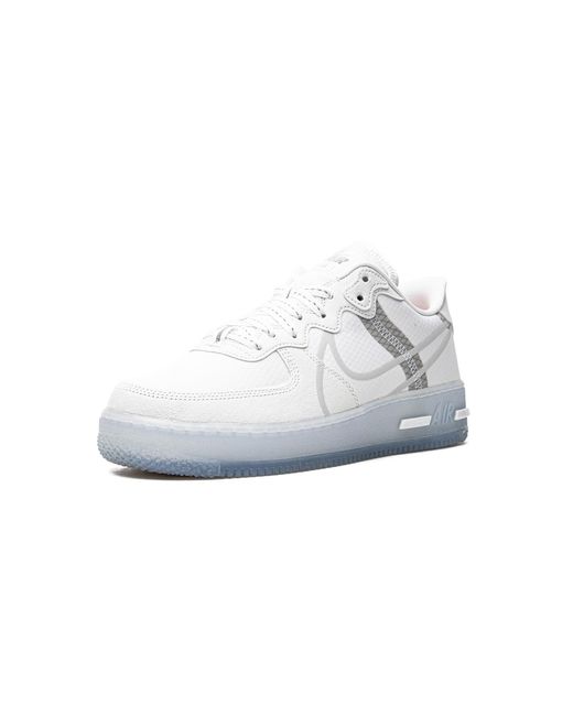 Nike Black Air Force 1 React Ice" for men