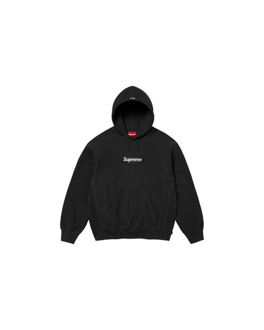 Supreme Black Box Logo Hooded Sweatshirt "Fw24" Su930"