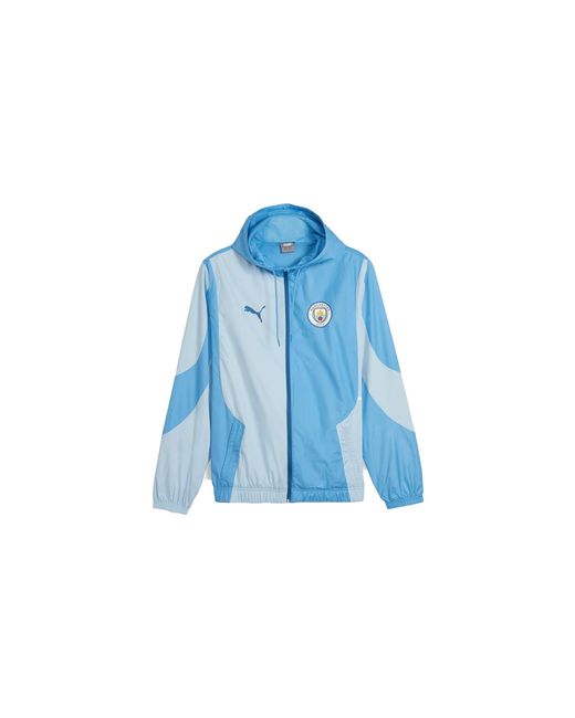 PUMA Blue Mcfc Prematch Woven Jacket 774372 02" for men