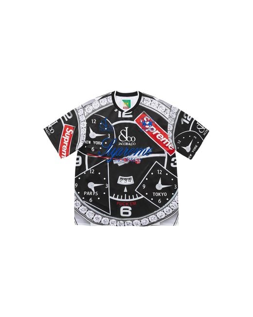 Supreme Black La Martina Soccer Jersey "Ss26