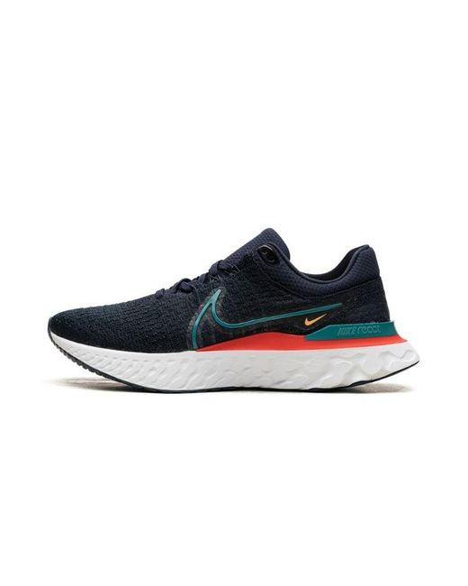 Nike Black React Infinity 3 "obsidian Bright Spruce" Shoes
