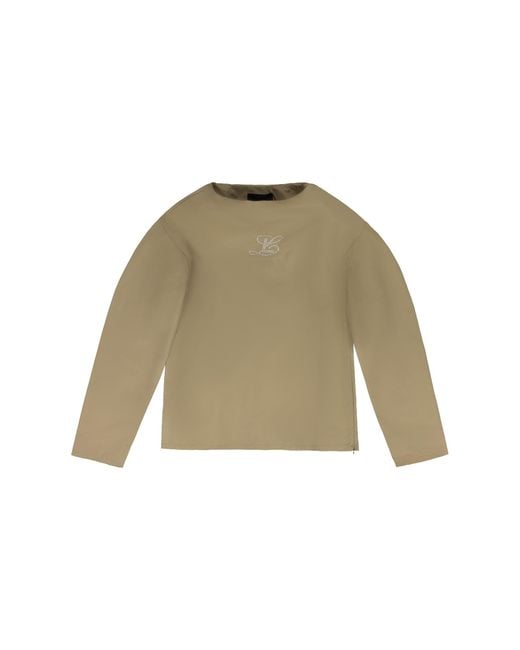 LUAR Green Boulder Shoulder Sweater Ss23Shrt003" for men