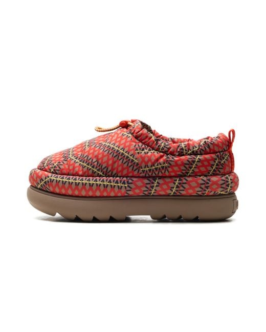 Ugg Red Maxi Heritage Braid Clogs "Chestnut" 1139131 Che"