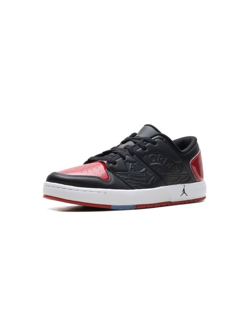Nike Black Nu Retro 1 Low "Patent Bred" Dv5141 006" for men