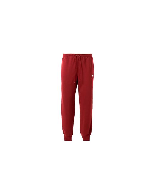 Nike Red Club Fleece Sweatpants "Team Crimson Fn3787 613" for men
