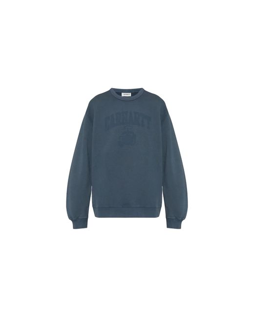Carhartt Blue Faded Pond Corps Sweatshirt "Deep Night Heavy Stone Wash" I036065 J060" for men