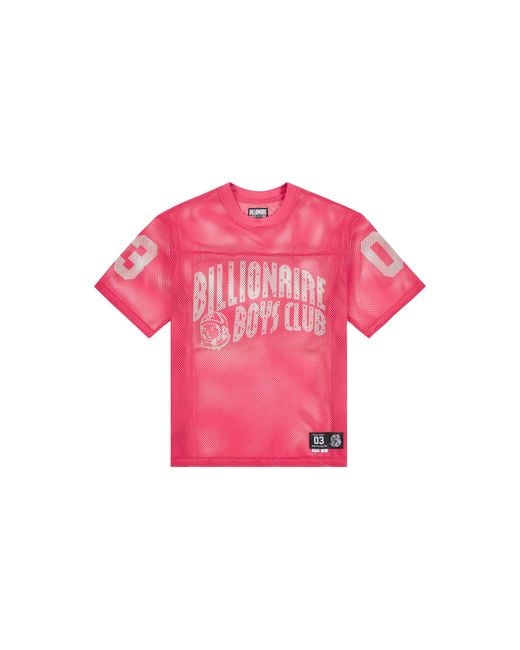 BBCICECREAM Pink Varsity Mesh T-Shirt "Desert Rose" 861 4300 Rose" for men