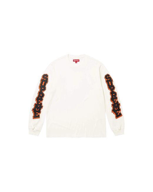 Supreme Black Cracked Sleeve Long Sleeve Top "Ss26