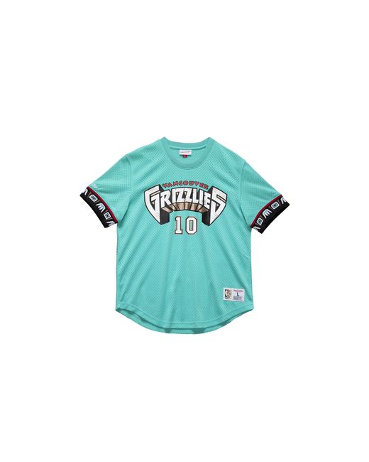 Mitchell & Ness Green N&N Mesh Top "Nba Vancouver Grizzlies 98 Mike Bibby" Nnmpsc19040 Vgrteal98Mbi" for men