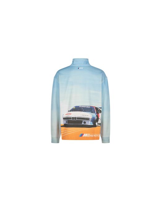 Kith Blue For Bmw Retro Vintage Quarter Zip Khm033042 101" for men
