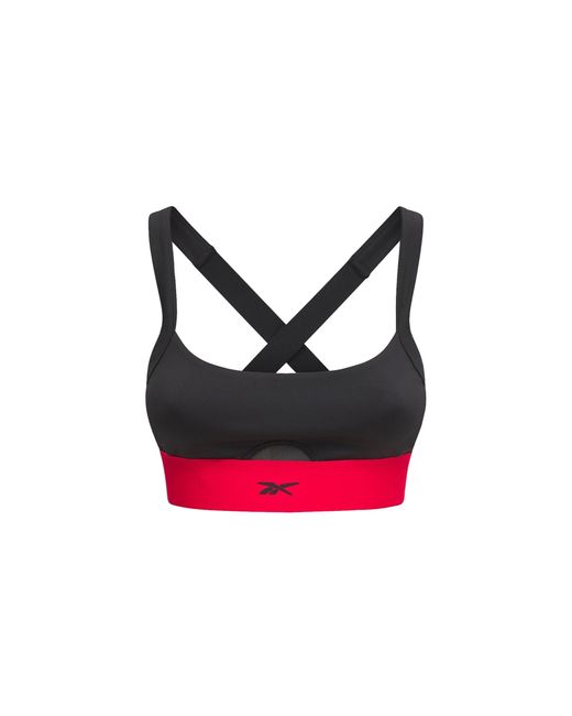 Reebok Black Cardi B Sports Bra Wmsn (Plus Size) H48423"