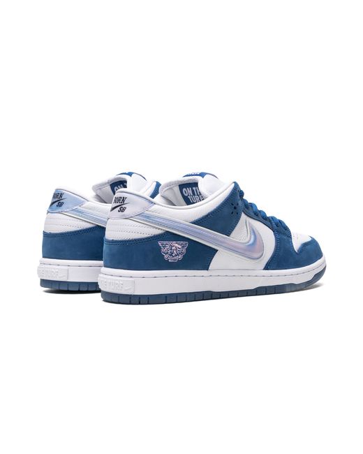 Nike Blue Sb Dunk Low "Born X Raised" Fn7819 400" for men