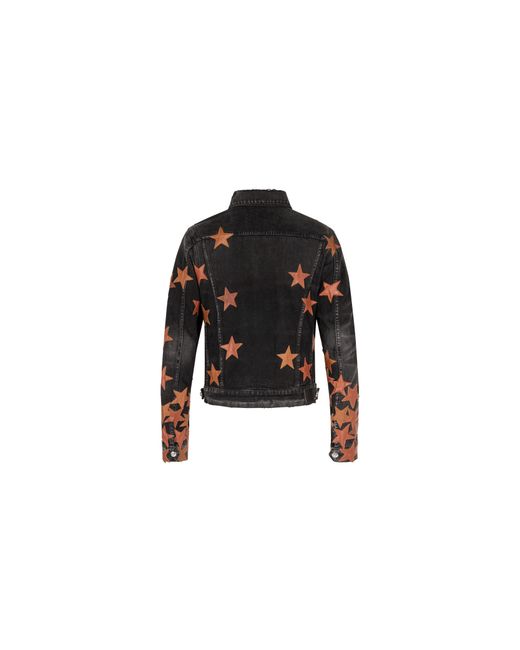 Amiri Black Chemist Trucker Jacket Mdt001 023" for men