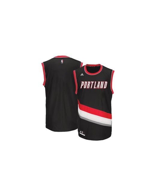 Adidas Black Portland Trailblazers Swingman Jersey H85514" for men
