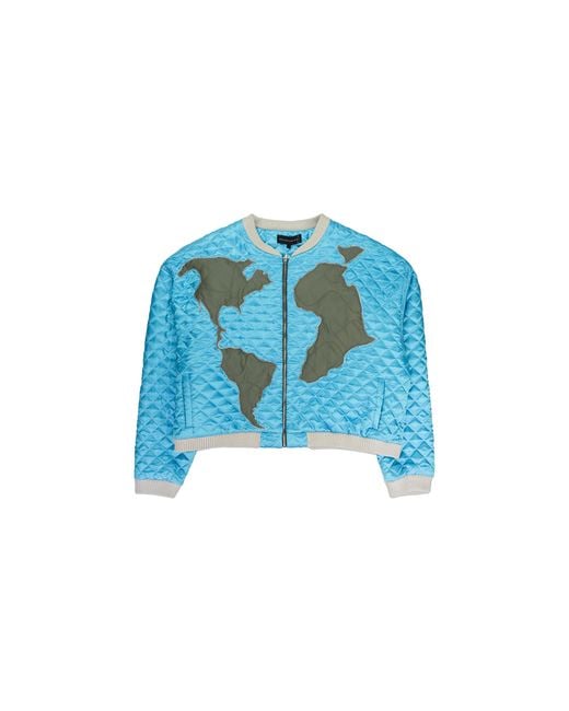 Who Decides War Blue Global Grid Bomber "Sky" Global Grid Bomber" for men