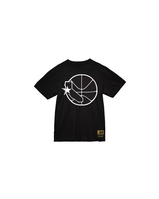 Mitchell & Ness Black Nba Golden State Warriors Hardwood Classics T-Shirt Mm18350 Gsw Bmt" for men