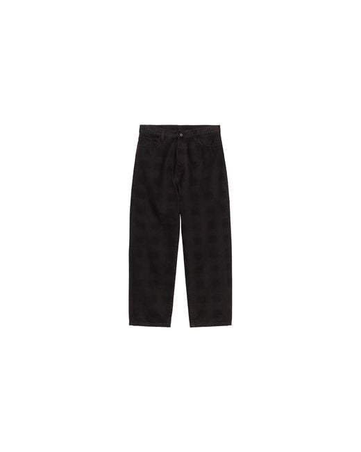 Carhartt Black Everson Palisander Printed Pant I036310 3Hvgd" for men
