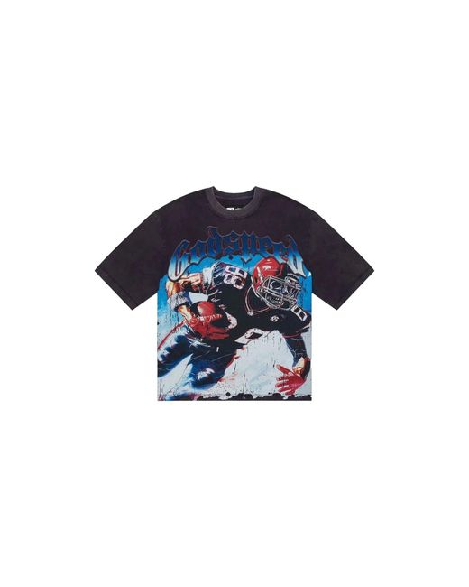 GODSPEED NEW YORK Black Endzone T-Shirt Wash" Tl0Xxyai" for men