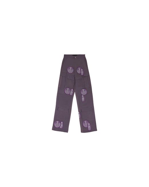 Who Decides War Black Dual Patch Pocket Pants 11200640013Aw23" for men