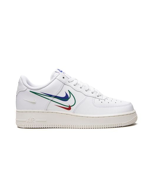 Nike Black Air Force One "Multi-Swoosh" Dm9096 101" for men