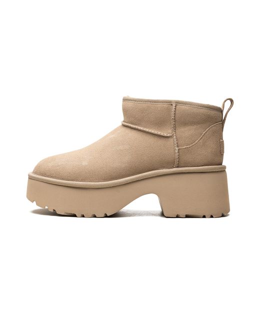 Ugg Black Classic Ultra Mini New Heights "Mustard Seed" 1158311 Mdsd"