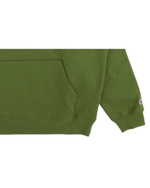 Supreme Green Champion Label Hooded Sweatshirt "Fw18" Su6400"