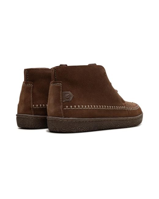 Clarks Brown Hodson Mid Boot "Cola Suede" 26167770" for men