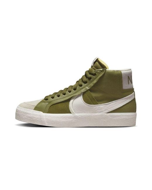 Nike Green Zoom Blazer Mid Premium Plus Sb "olive" Shoes for men
