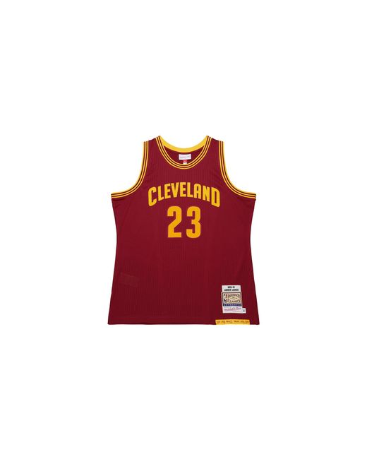 Mitchell & Ness Red Dark Jersey "Nba Cavaliers 2015 Lebron James" Jy10834 Ccabrgy" for men