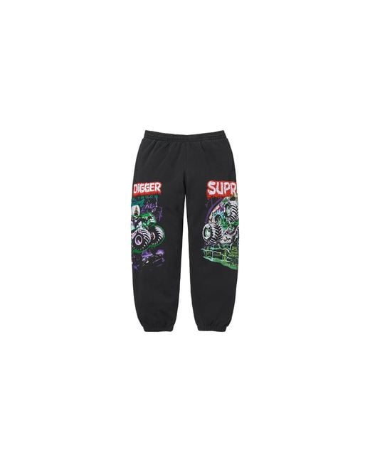 Supreme Black Grave Digger Sweatpant "Ss26
