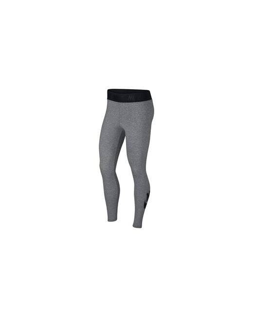 Nike Black Sportswear Leg-A-See High-Rise Leggings "Carbon Heather 933346 091"