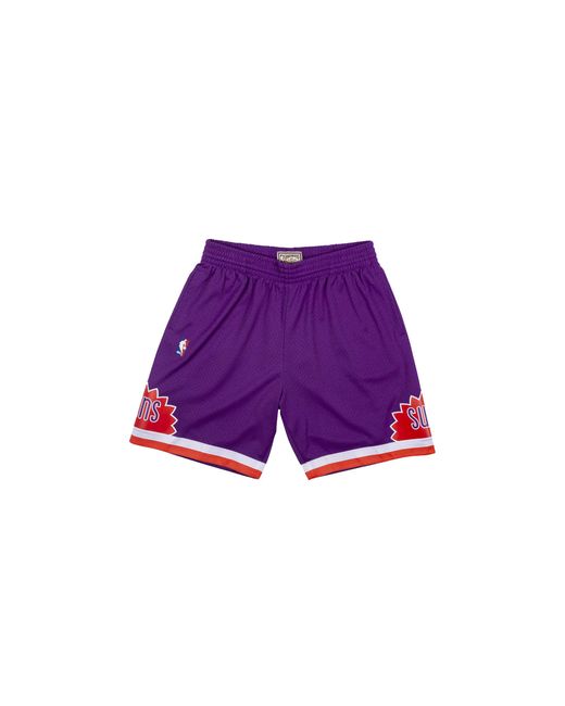 Mitchell & Ness Black Nba Swingman Phoenix Suns 9192 Shorts Smshcp19235 Psupurp91" for men