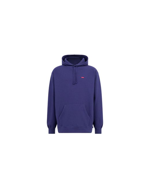 Supreme Blue Small Box Hoodie "Ss21" Su10960"