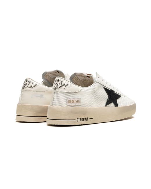 Golden Goose Deluxe Brand Black Stardan Net Upper Shiny Leather Toe And Heel Suede Star Gmf00328.F003028.10283" for men